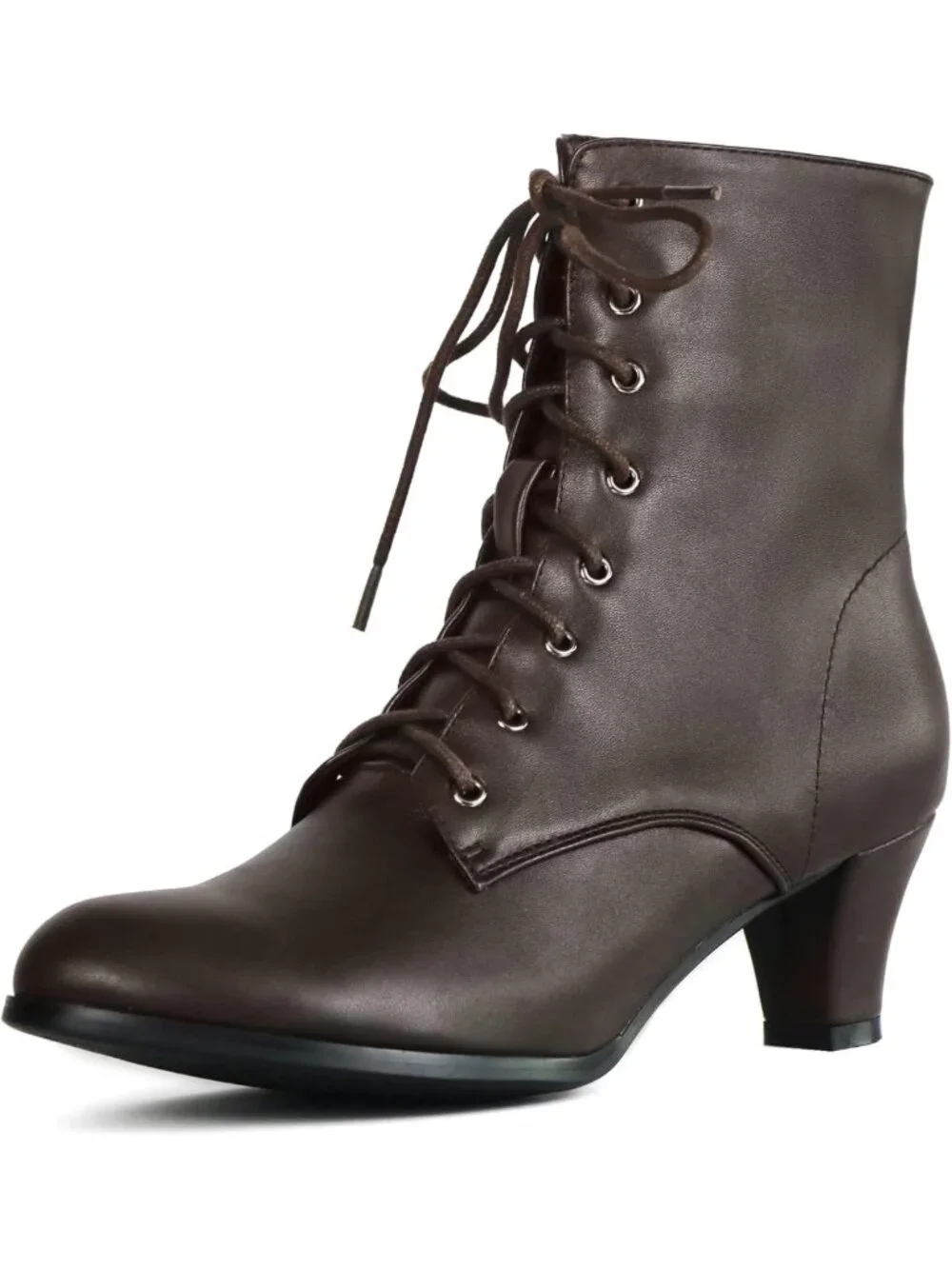 Vintage Victorian Ankle Boots for Medieval, Pirate, & 70s Costumes - Lace-Up